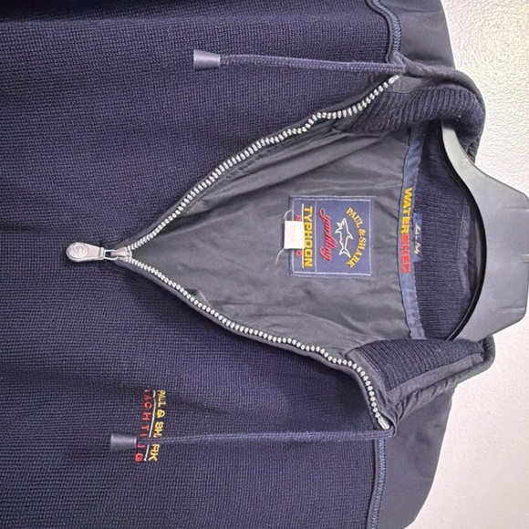 PAUL & SHARK Yachting Typhoon 20000 Sailing Sweater Cargo Watershed Wool Sz XXL - Picture 6 of 12